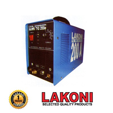 LAKONI Hawk Tig 200E Mesin Las TIG 200 E Trafo Las Argon Stainless 200a