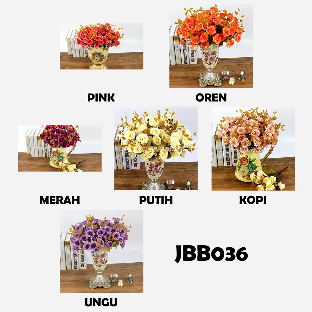 Bouquet bunga JBB036 Artifisial Dekorasi Rumah l Happyonshop