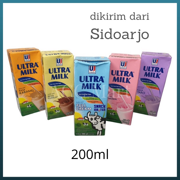 

Susu Ultra Karton Susu UHT Ultra Milk 1 dus 24x200ml dikirim dari SIDOARJO