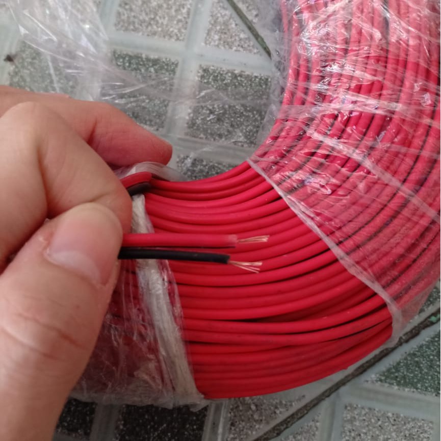 Kabel NYZ 2 x 14 Merah Hitam Serabut - Kabel Listrik Audio Per Meter