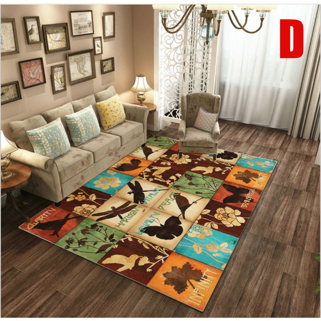 European Style Medium Modern Minimalist Carpet / Karpet Bulu Berudru