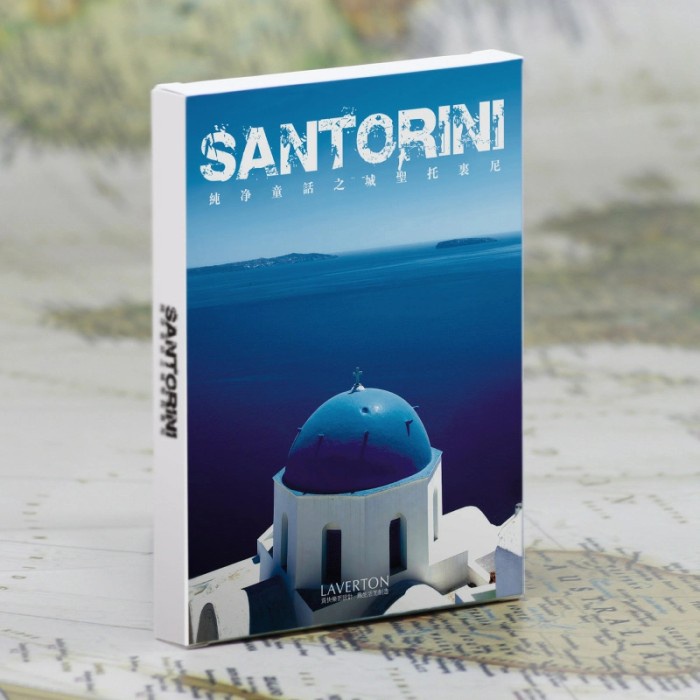 

Set Koleksi Kartu Pos / Postcard (Keindahan Pulau Santorini) (Isi 30)