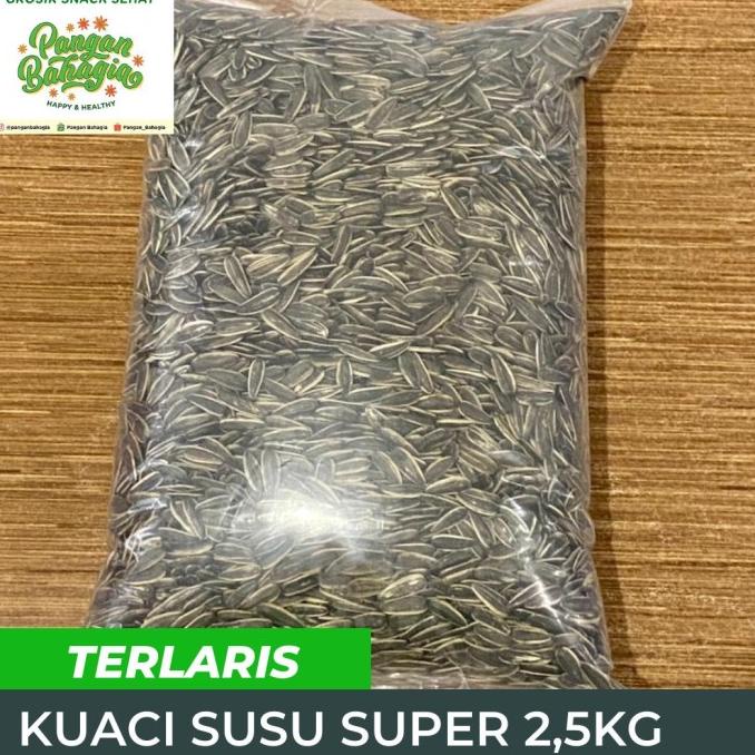 

Kwaci Kuaci Bunga Matahari Super Curah rasa Susu 2.5kg