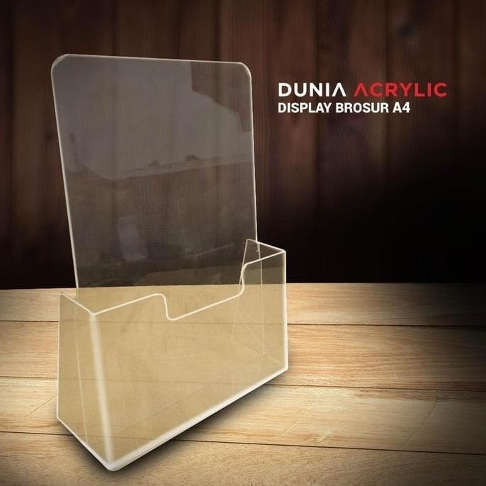 

COD Tempat Brosur Akrilik / akrilik brosur / brochure holder acrylic A4 PROMOKode 2058