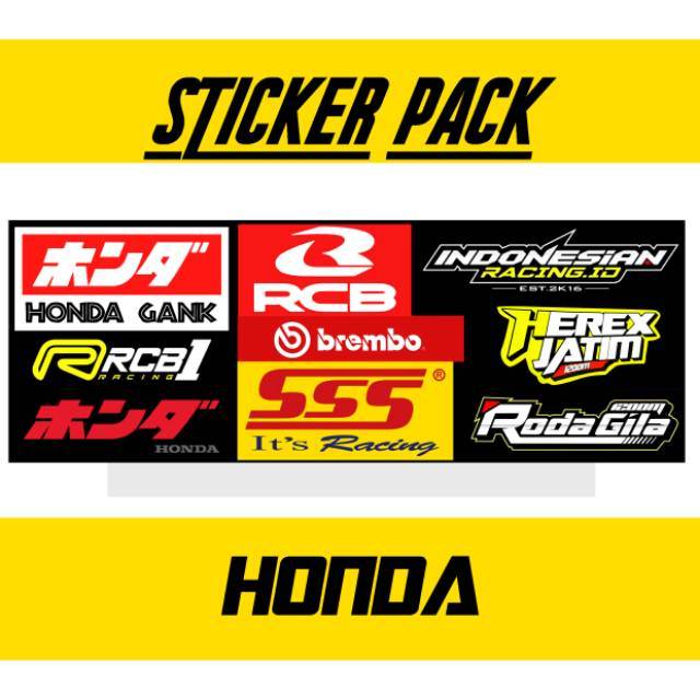 stiker honda stiker rcb sticker sss stiker gank