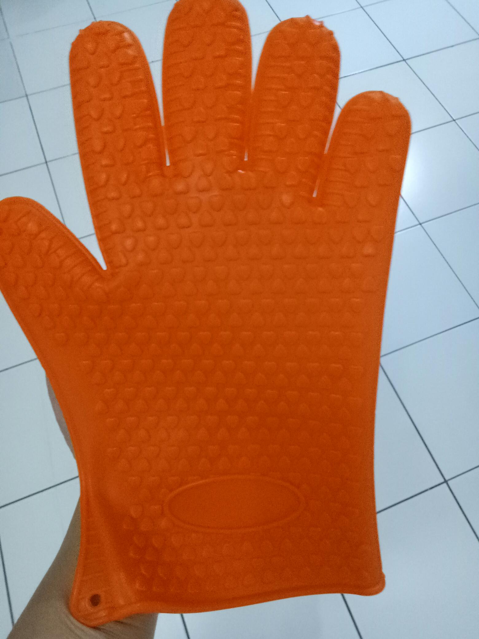 Sarung Tangan Silicone Anti Panas Heat Resistance Dapat Di Cuci 1pcs