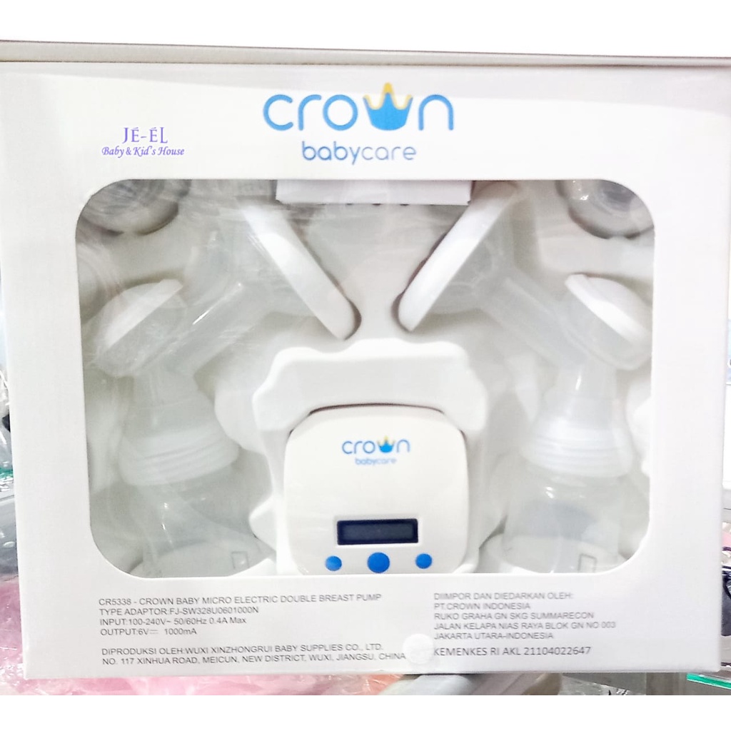 Crown Baby Care Micro Electric Double Breast Pump CR 5338 / Breast Pump Electric Crown CR 5338