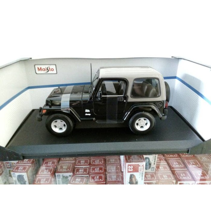 Miniatur Dipecat Mobil JEEP WRANGLER SAHARA Asli Original Maisto Murah