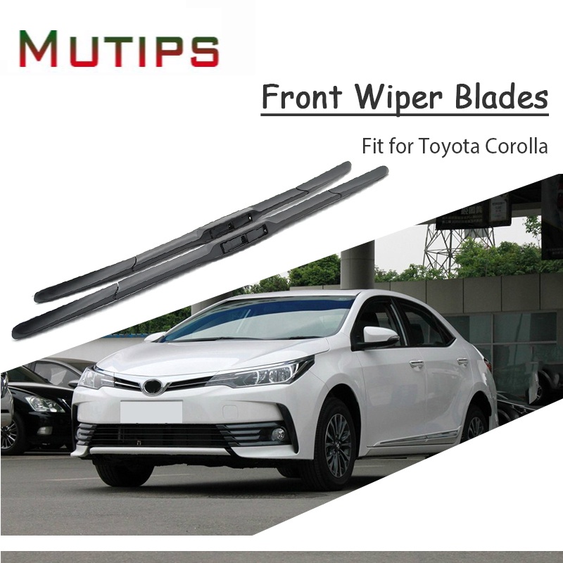 1 Set Karet Wiper Kaca Depan Mobil Untuk Toyota Corolla 2013 2012 2011 2010-2001