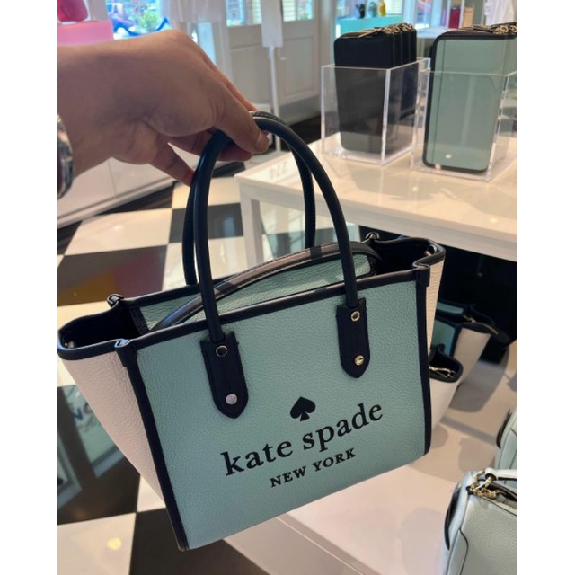 KATE SPADE ELLA SMALL TOTE BAG BLUE MULTI
