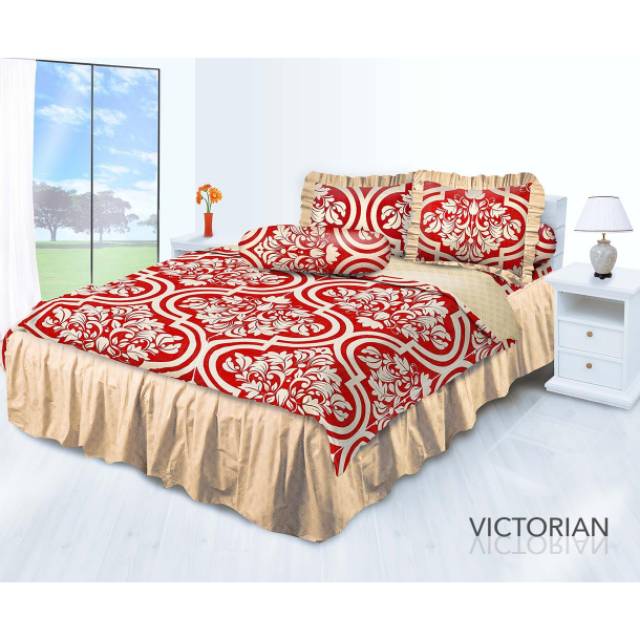 BEDCOVER MY LOVE VICTORIAN SEPREI BERRUMBAI 