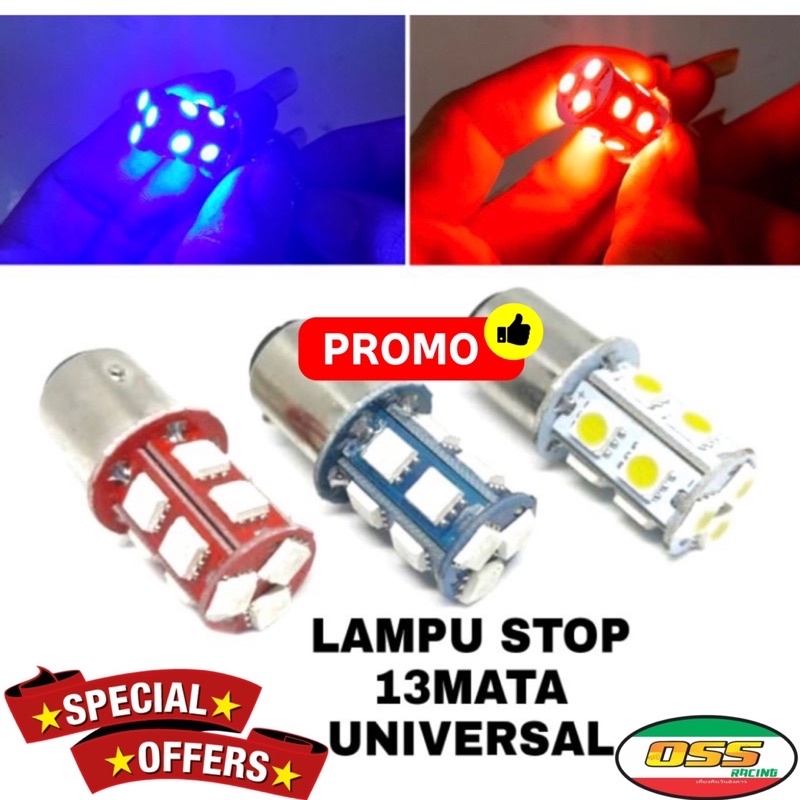 TERMURAH LAMPU STOP REM BELAKANG 13LED FLASH STOPLAMP 13MATA JAGUNG FLASH HARGA SATUAN