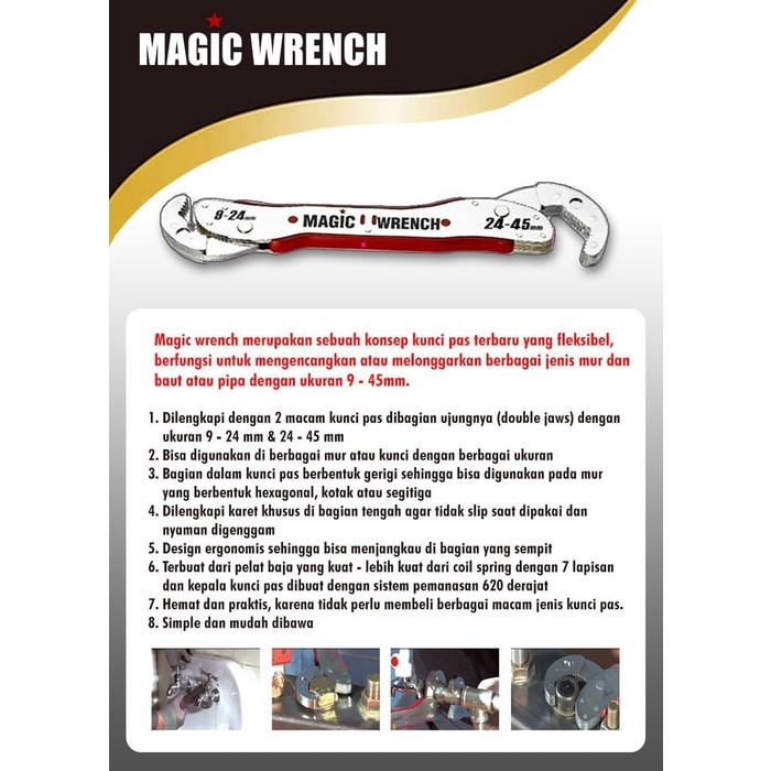 MAGIC WRENCH / KUNCI PAS SERBA BISA