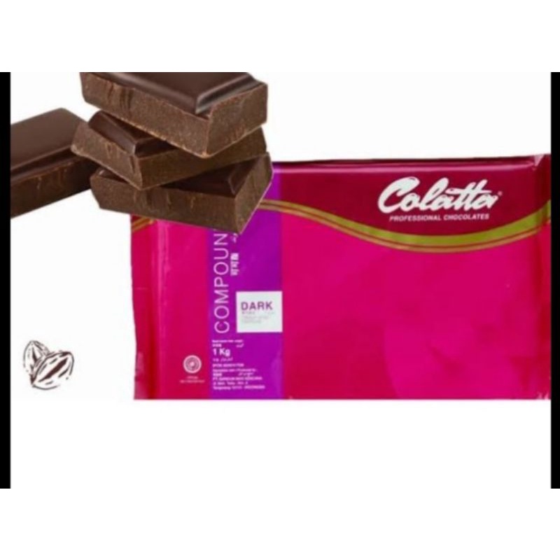 Dark Compound Colatta 1Kg / Collata Dark Chocolate / Coklat Colata 1 kg