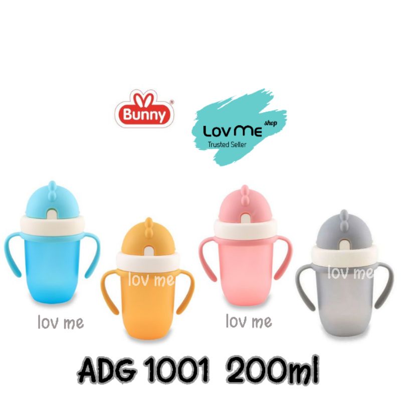 lov me❤ LUSTY BUNNY Traning Cup 2 Handle Sport- Botol Sedotan 200ML |300ml- Botol Minum Bayi -adg1001 adg2001