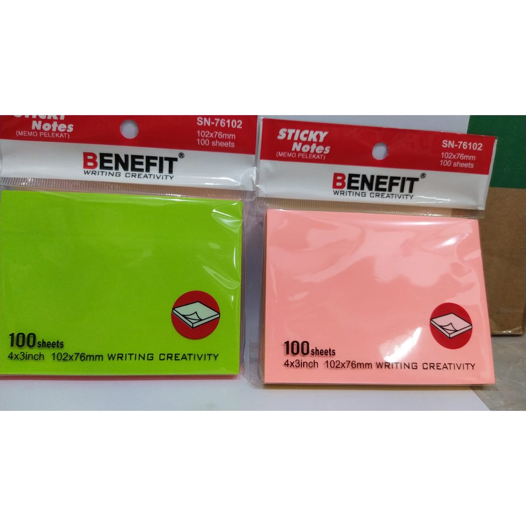 

STICKY NOTES / KERTAS / BENEFIT STICKY NOTE SN-76102