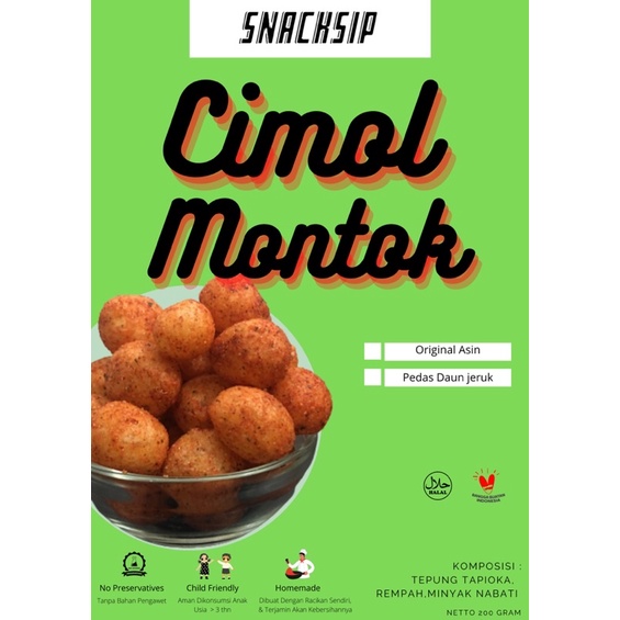 

Cimol goreng kering