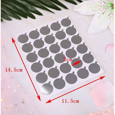 [ 5 lembar = 150pcs sticker ] Sticker Disposable Eyelash Glue Holder Pallet Eyelash Extension