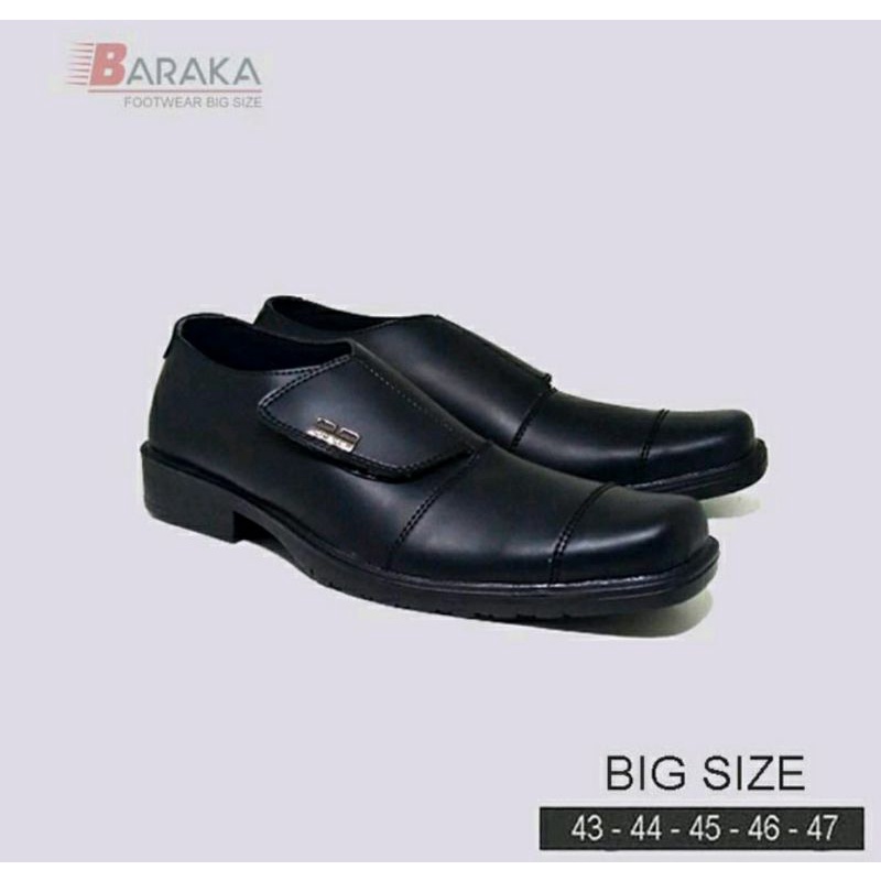 Pantofel Series / Sepatu Big Size Pria 43-44-45-46-47 Oxford Exclusive ukuran JUMBO Kulit Hitam murah, 47