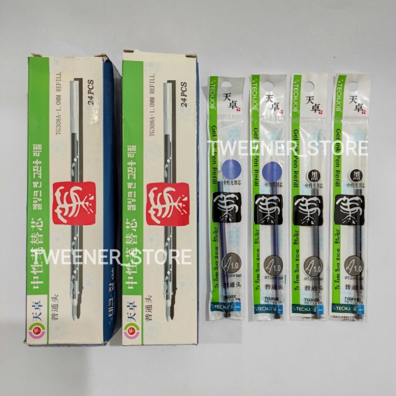 

TechJob Refill Ballpoint Gel 1.0 TG308A | Bolpen Isi Pulpen Pen