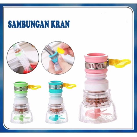 Saringan Air Bersih Faucet Flash Anti Splash Shower Dengan Ring / Sambungan Kran Flexible Panjang Keran Kran Air Filter Aerator Putar 360