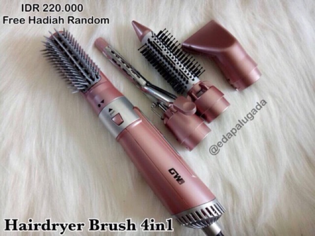 hairdryer brush GW 2in1 , sisir blow , catokan 2in1 , sisir catok , catokan sisir , hairdryer murah