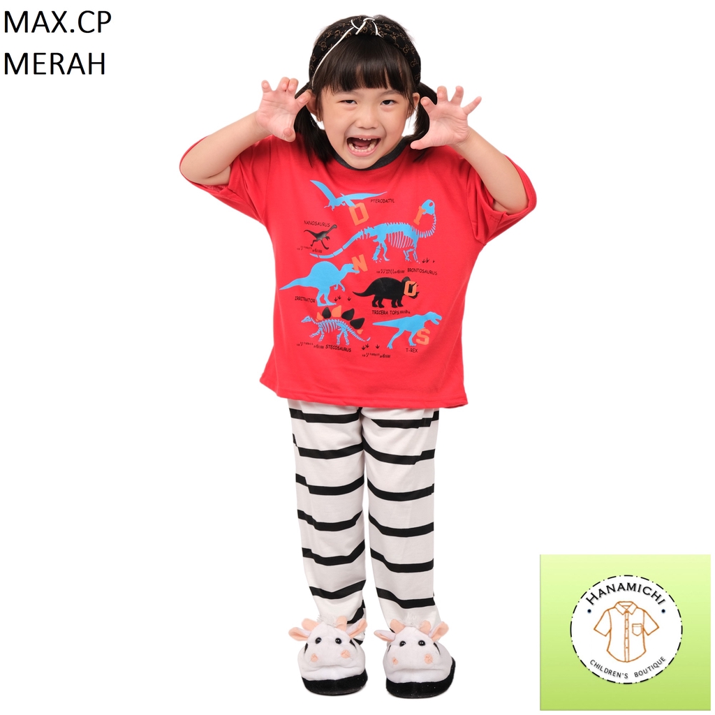 Hanamichi MAX.CP Setelan Baju Tidur Anak Lengan Pendek