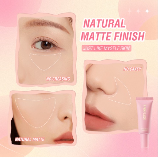 PINKFLASH #OhMySelf Long Lasting Matte Foundation - Makeup Base Face Primer Tahan Air