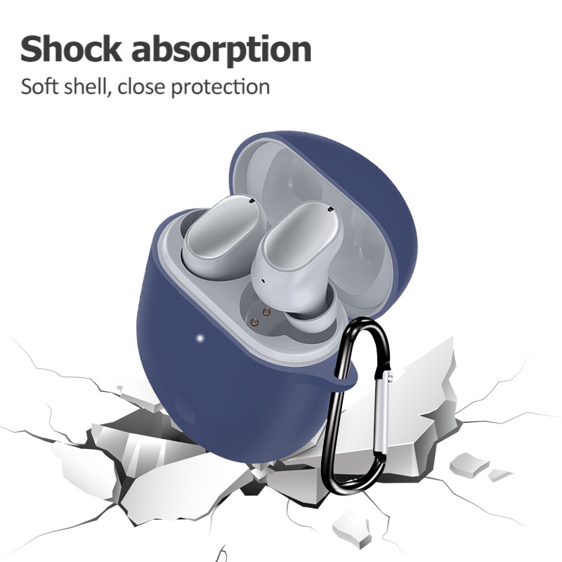 Soft Case Bahan Silikon Aneka Warna Anti Jatuh Untuk Xiaomi Redmi Airdots Buds 3 Pro