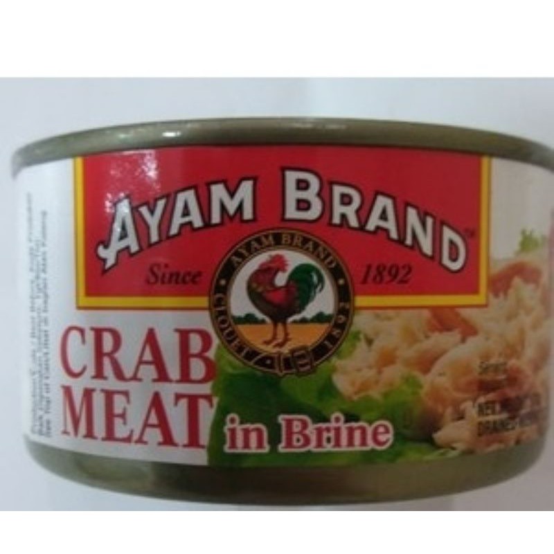 

Rajungan Daging Kepiting Pilihan Crab Meat in Brine Dalam Larutan Gram cap Ayam Brand 170 gr Rajung