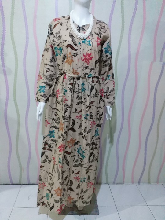 Gamis Batik Modern||gamis Batik Size Jumbo Ld 110 Ld 120