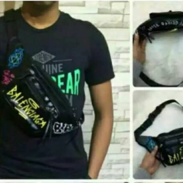 100%REALPIC Tas Waisbag RAPI AHMAD tas selempang pria ,waistbag pria