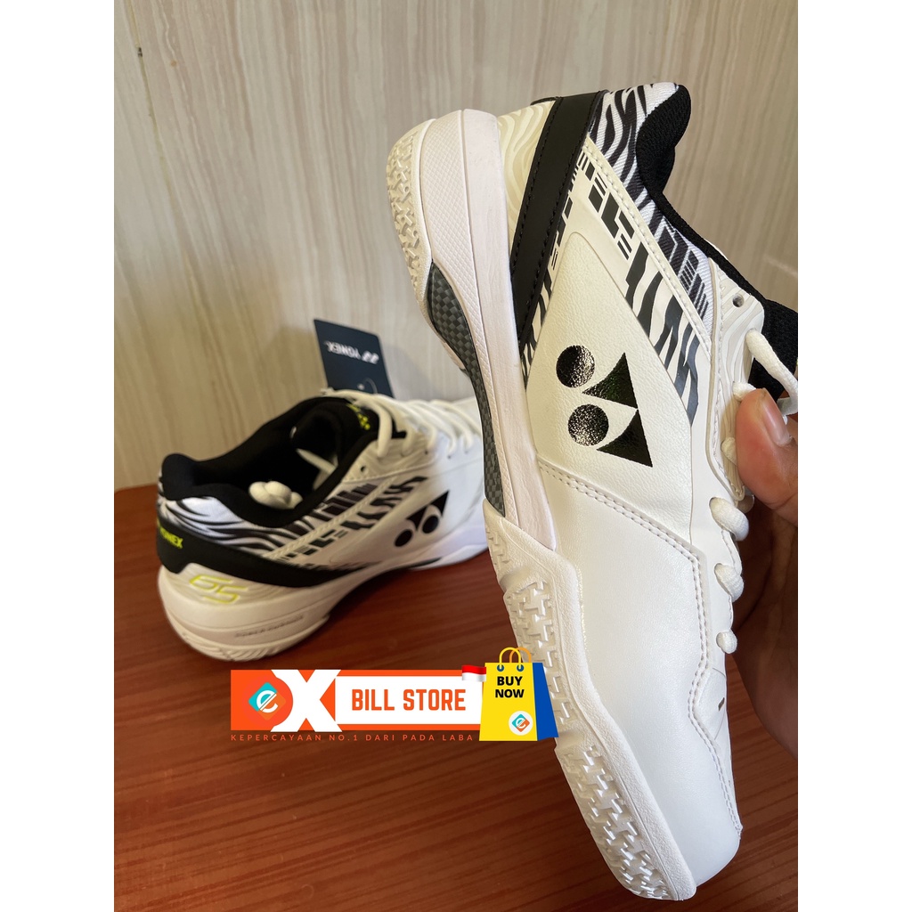 Exbill Sepatu Bulutangkis Yonex SHB65 Z3 WHITE TIGER SHB65Z3  SHB 65 Z3 shb 65 z3 Kento Momota white