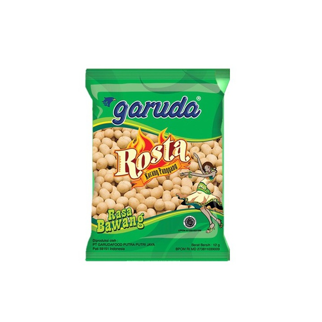 

Garuda Rosta Kacang Oven Rasa Bawang 12gr x10