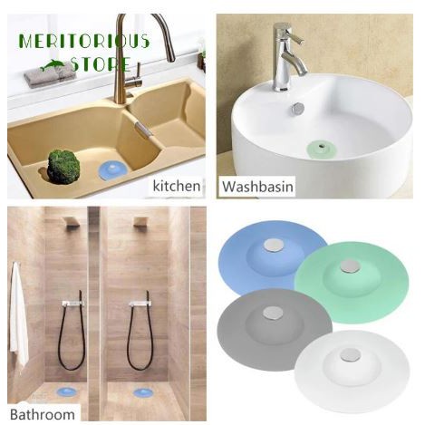 SARINGAN DAN PENUTUP LUBANG WASTAFEL / SARINGAN SALURAN AIR KAMAR MANDI / SINK BATHTUB SILICONE