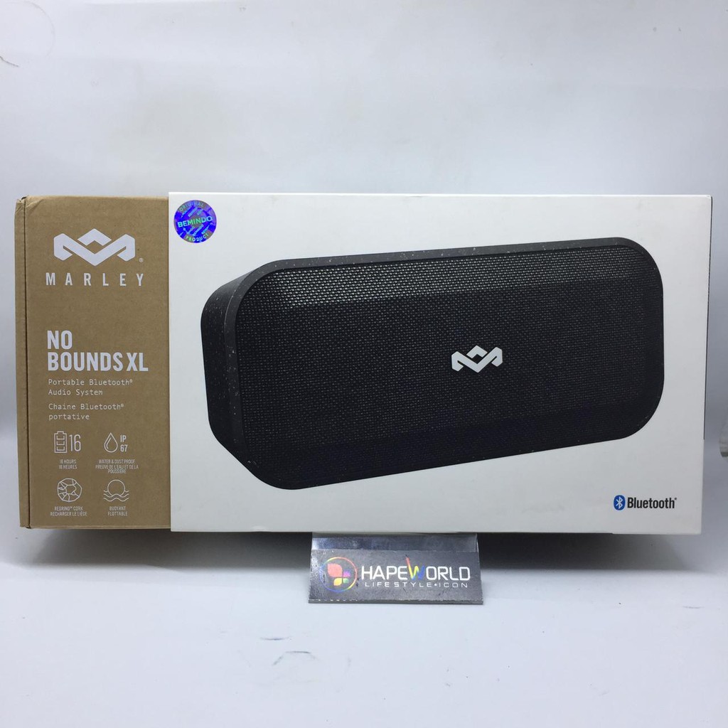 HOUSE OF MARLEY NO BOUNDS XL BLUETOOTH WIRELESS SPEAKER BLACK