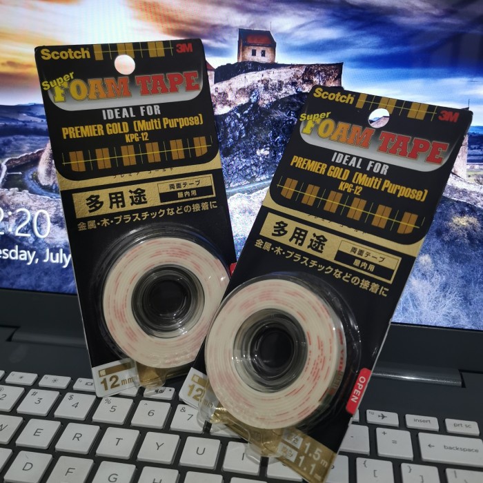 

Nikmati Double Tape 3M Kpg-12 Peremier Gold Super Kuat Dan Lengket Strong Tape Bergaransi