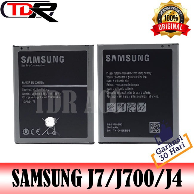 BATTERY - BATRE - BATRAI - BATERAI SAMSUNG GALAXY J7 / J700 / J7 CORE / J4 - FULL CELL