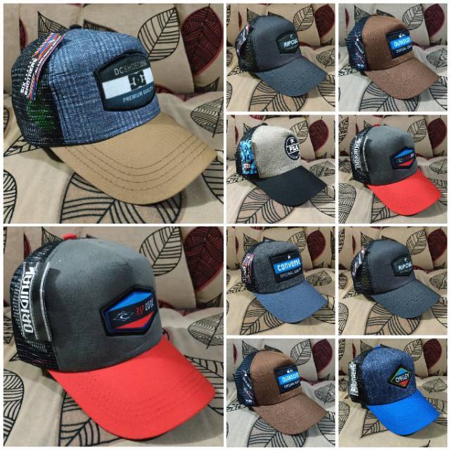 Topi Jaring Hitam, Topi Polos, Topi Trucker Polos Jaring,  Topi Polos Jaring, Trucker Jaring,
