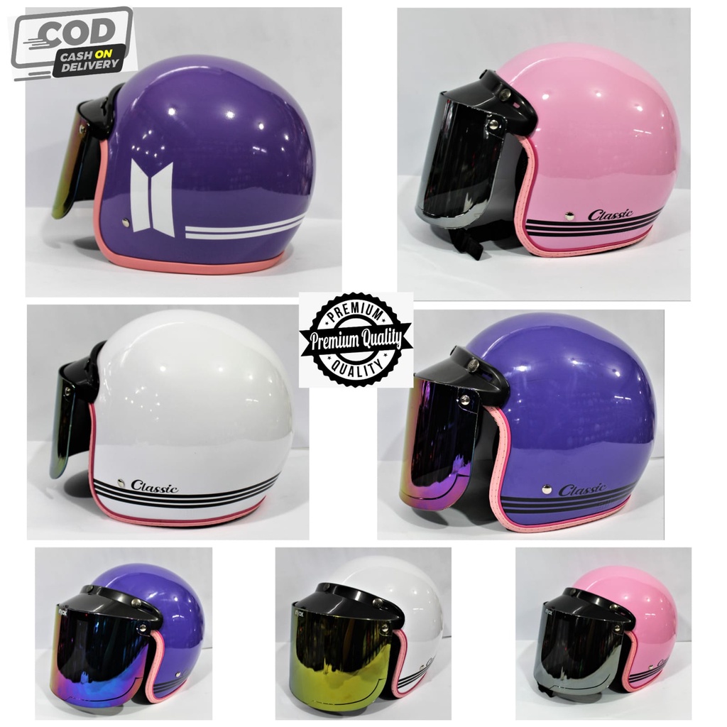 HELM LISKULIT CLASSIC DATAR SILVER DATAR PELANGI DATAR GOLD DEWASA PRIA DAN WANITA