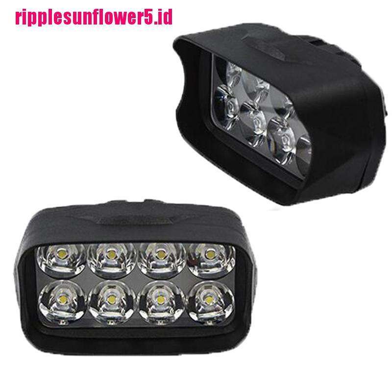 1pc Lampu Kepala 8 LED Super Terang Untuk Motor / Mobil