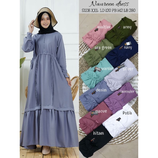GAMIS TERBARU / NAUREEN DRESS / GAMIS LADYZARA PREMIUM / GAMIS ORI / GAMIS REAL PICT / GAMIS MURAH / GAMIS BEST SELLER / LONG DRESS / DRESS CANTIK-6