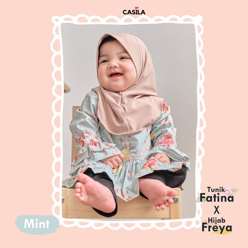 Tunik Fatina Casila tunik motif bunga cantik lucu original by casila
