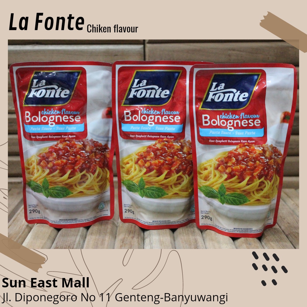 

LA FONTE BOLOGNESE CHICKEN FLAVOUR 290G