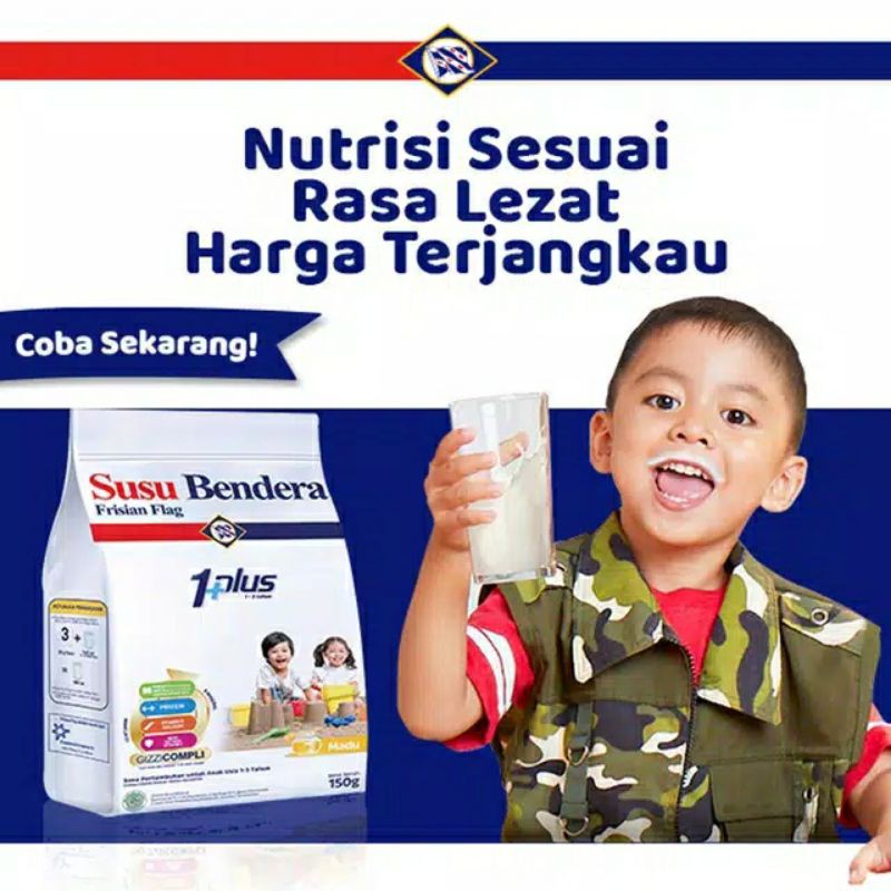 Susu Bendera 1 plus 3 plus 900 gram