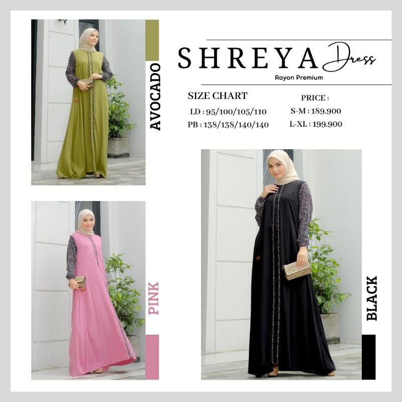 SHREYA DRESS by Dinda Mulia [ NEW - DM Dress Series ] Gamis Dinda Mulia