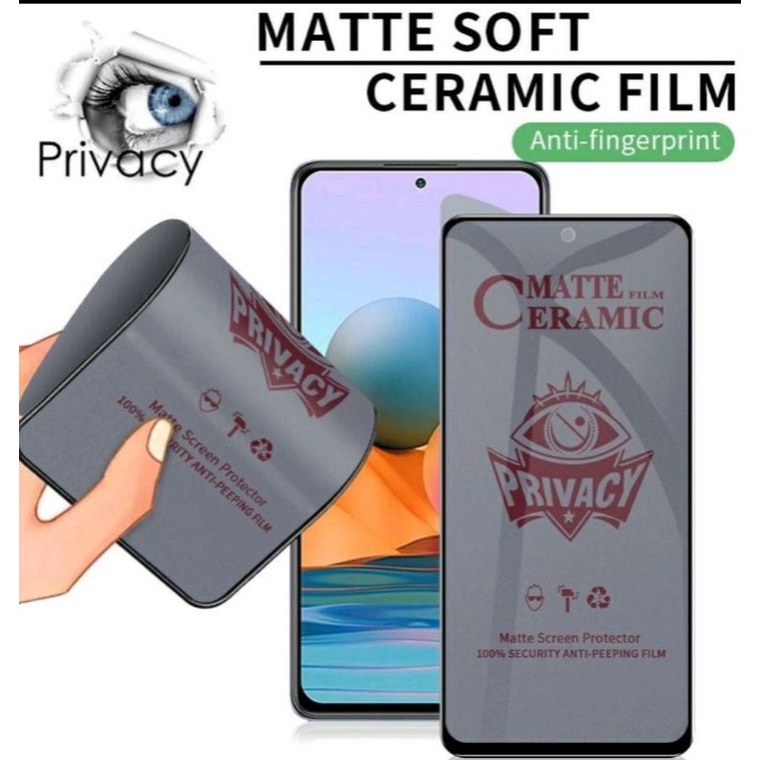 Tempered Glass Ceramic Matte Spay Full Color XIAOMI REDMI NOTE 10/NOTE 10S TG Ceramic Matte Spay Ful