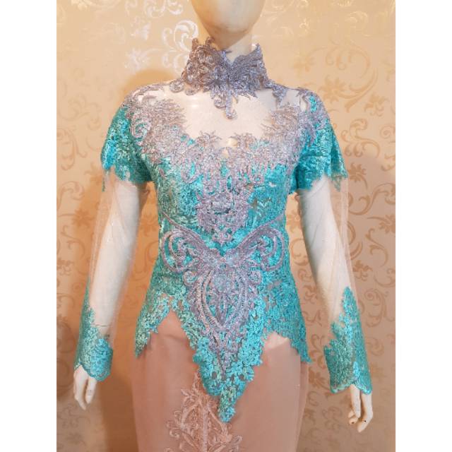 Kebaya atasan hijau mint