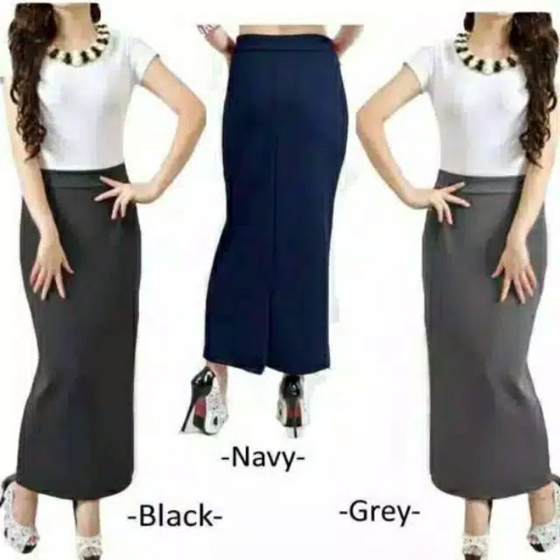 ROK SPAN PANJANG SCUBA PREMIUM MAXI SKIRT / ROK SPAN HITZ(1kg muat 4pcs) (COD)