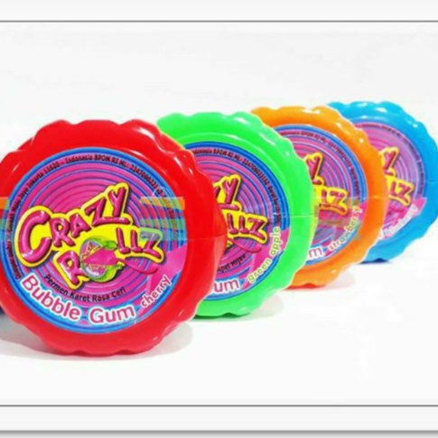 

[NEW] Crazy Rollz Bubble Gum 50gr / Permen Karet Import Rasa Aneka Buah